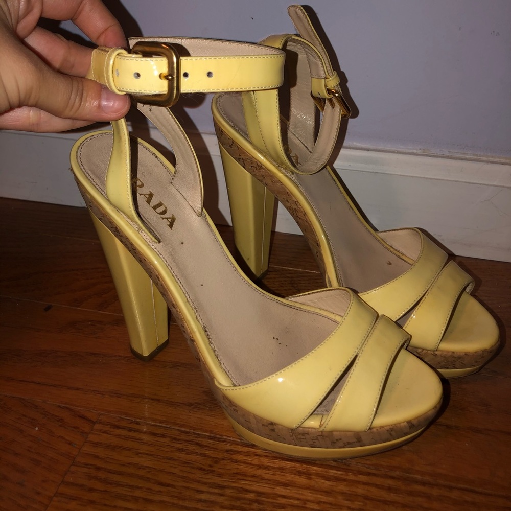 Vintage Prada platform heals